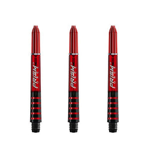 Winmau Prism Force Dart Shafts, Force Grip Zone Stems, Medium 48mm, Red