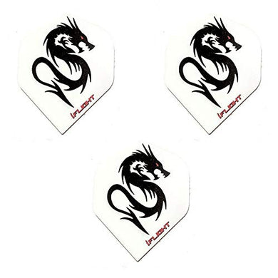 Designa Black Dragon Good Fortune 100 Micron Strong Dart Flights (1 Set)