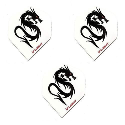Designa Black Dragon Good Fortune 100 Micron Strong Dart Flights (1 Set)