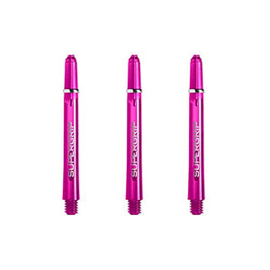 Harrows Supergrip Short Dart Shafts, Polycarbonate Stems, Machined Rings, Pink (1 Set)